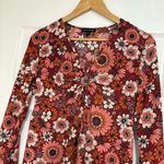 As You Wish As U Wish Red Floral Dress Size XS Photo 2