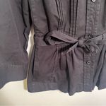Lucky Brand Vintage  Button Down Shirt Jacket Black M Photo 3