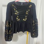 Anthropologie Neale Sequin Peplum top Photo 3