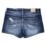 BKE Buckle Victoria Stretch Jean Shorts Dark Wash Distressed Denim Women’s Sz 30 Photo 3