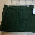 Tilly's NWT Tilly’s Green Corduroy Mini Skirt Photo 0