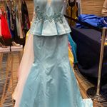 Rachel Allan Blue Pageant Dress Photo 2