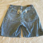 American Eagle Super High Rise Baggy Wideleg Distressed Shorts Photo 1