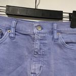 J.Crew  Size 2 Lavender Cotton Stretch Denim Mini Skirt Raw Hem A Line Photo 1