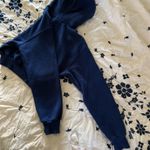 Aritzia Cozy Sweatfleece Perfect Crop Hoodie Byron Blue Photo 7