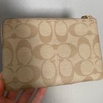 Coach Hand Wallet Tan Leather Photo 3