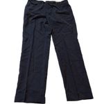 ZARA  Woman Cropped High Rise Dress Pants Navy Blue Size Small Photo 6