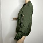 Army Green Quilted Windbreaker Zip Up Jacket Size undefined Photo 1