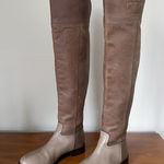 Tory Burch • Simone Over-the-Knee Boots leather Weathered Brown taupe grey Photo 0