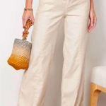 Evereve  Tan Linen Trouser Pants Photo 0