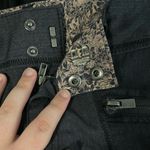 Athleta  Passage Mini Skirt Womens 6 Gray Denim Look Double Button Stretch Photo 4