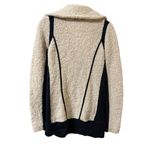 Anthropologie Sparrow Boucle Knit Color Block Wool Blend Sweater Jacket Sz S Black Photo 2
