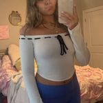 Garage Off The Shoulder Long Sleeve Crop Top Photo 1