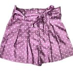 ZARA ’s Women High Waisted Polka Dot  Belted Style Shorts Sz S Photo 0