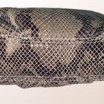 Michael Kors MICHAEL taupe & brown snake embossed leather crossbody purse VGUC Photo 7