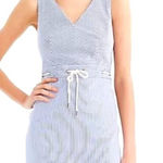 J.Crew STRIPE NAUTICAL ROPE TIE BEACHY SUMMER DRESS SIZE 8 NWT Photo 0
