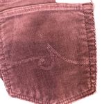 AG Adriano Goldschmied Maroon Slim Straight Stevie Suede Pants Women Sz 31R Photo 10