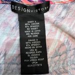 Design History Anthropologie  pink abstract print midi dress size large Photo 4