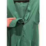 Lulus Green Tie-Front Ruffled Skater Mini Dress Photo 3