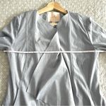 Hutch Anthropologie Draped Faux Suede Open Jacket Blazer Blue Gray Size S Photo 5