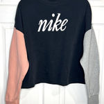 Nike  Women’s Sweatshirt -  Color blocked with  Embroidered Logo - Size Large Photo 0