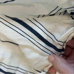 Brandy Melville John galt striped white and blue lounge pull on high rise shorts Photo 2