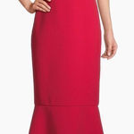 Liv Foster Mermaid Gown Size 4US Red Halterneck Sleeveless Party‎ Dress NEW Photo 0