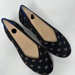 Rothy's The Point ballet flats in a black daisy sparkle pattern size 7.5 Photo 1