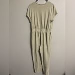 Free People  FP Beach Rita One Piece Jumpsuit Size Large Terry Cloth Green Photo 2