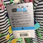 Ibkul ladies athletic long sleeve crew dress in Johanna floral sun protection S Black Photo 6