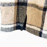UNBRANDED Brown Plaid Wool Blend Back Zipper Closure Lined Mini Skirt Size XXL Photo 5