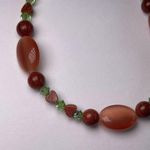 Free People Orange and Green Stone and Beaded Bracelet Photo 2