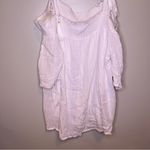 JM Collection NWT White Gold Shimmer Off Shoulder Tassel Tie Straps Petite Large Photo 6