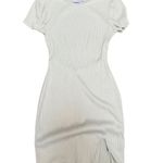 Urban Outfitters Ribbed Cutout Back Mini Dress Women's Size S Green Short Sleeve Photo 0