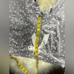 SOMAWKND Sunday Velour Lounge grey and white polka dots pants sz medium Photo 8