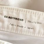 AG Adriano Goldschmied NEW AG ExBoyfriend Slouchy Slim High Rise Distressed White Denim Jeans Size 24 Photo 13