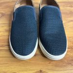 OluKai Pehuea Navy Slip On Sneakers Shoes Women Size 8.5 Leather Suede Blue Photo 2