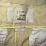 J.Crew  Womens City Fit Chino Shorts Size 10 Pastel Yellow Twill Cotton Photo 2