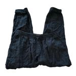 Banana Republic  women's linen blend black cargo joggers Photo 0