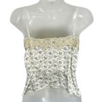 The Limited Vintage 2004 Y2K  100% Silk Floral Lace‎ Tank Cami Beige Size Small Photo 2