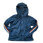 Zyia  Navy Blue Rainbow Athletic Windbreaker Jacket S Photo 2