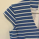 Lilly Pulitzer Lily Pulitzer Bree Mini Dress Blue White Striped Cap Sleeve V Neck Fit N Flare Photo 4
