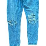 AGOLDE '90s Pinch Waist Ripped High Waist Straight Leg Jeans 25 Distressed Photo 4