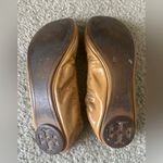 Tory Burch Eddie Bow Patent Leather Ballet Flats Size 6 Royal Tan Excellent Cond. Photo 4