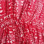 Victoria's Secret  Red Heart Tie Waist Tunic Top Cover Up Caftan Size OS Photo 3