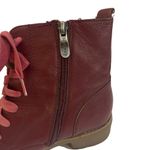 Sundance  Red Studded Lace Up Boots Photo 3