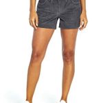 Gap NWT Dark Charcoal Gray Corduroy Shorts Cutoff Fringe New Silver Bells 6 8 Photo 1