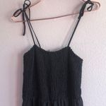 Anthropologie NWT first Monday black distressed hem jumpsuit Photo 2