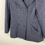 MDP Mario De Pinto Dark Gray Wool Blend Double Breasted Pea Coat, Size Small Photo 5
