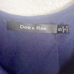 Doe & Rae  Floral Navy Blue Tank Top Blouse Photo 6